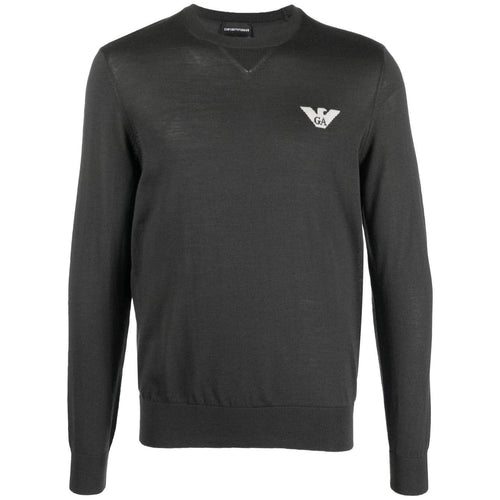 Load image into Gallery viewer, EMPORIO ARMANI PURE VIRGIN WOOL JUMPER WITH EAGLE - Yooto
