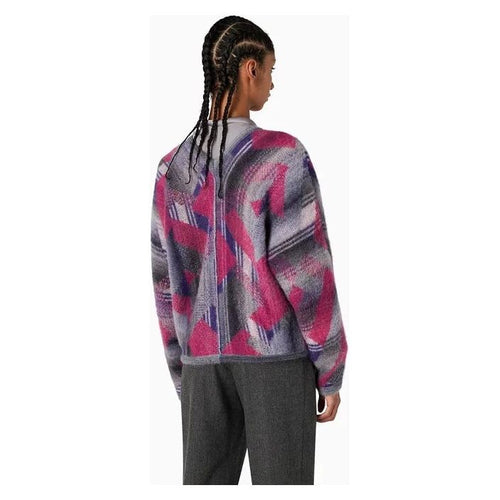 Load image into Gallery viewer, EMPORIO ARMANI CARDIGAN IN A BRUSHED MULTICOLOURED JACQUARD ALPACA AND MOHAIR BLEND - Yooto
