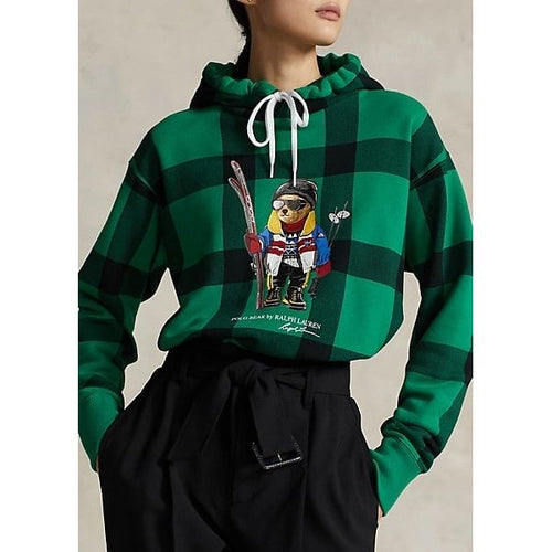 Load image into Gallery viewer, Polo Ralph Lauren
Polo Bear Plaid Fleece Hoodie - Yooto
