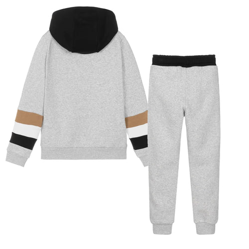 Load image into Gallery viewer, BOSS KIDS LOGO-PRINT COTTON TRACKSUIT SET - Yooto
