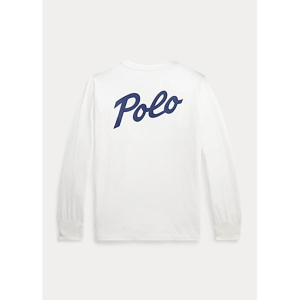 POLO RALPH LAUREN LOGO COTTON JERSEY LONG-SLEEVE T-SHIRT - Yooto