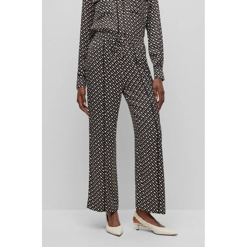 Load image into Gallery viewer, BOSS RELAXED-FIT TROUSERS IN MONOGRAM-PRINT FABRIC - Yooto
