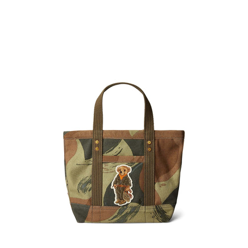 Load image into Gallery viewer, Polo Bear Small Canvas Tote - Yooto
