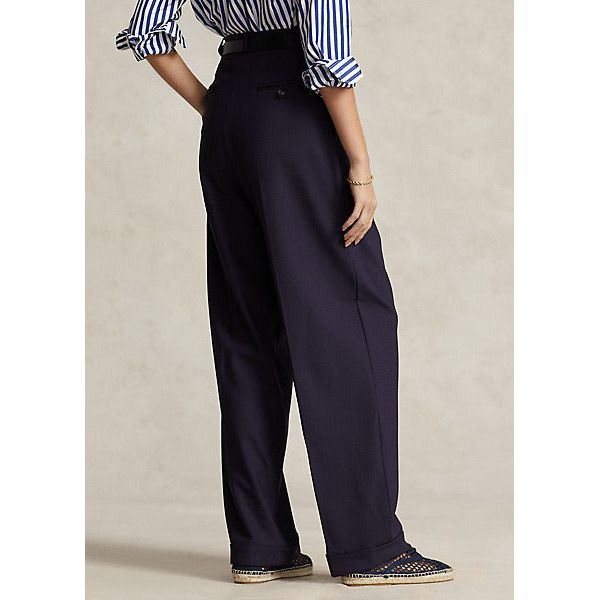 POLO RALPH LAUREN WOOL-BLEND WIDE-LEG TROUSER - Yooto