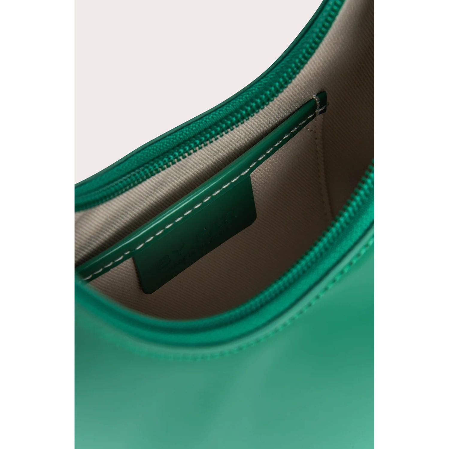 BY FAR AMBER CLOVER GREEN SEMI PATENT LEATHER - Yooto