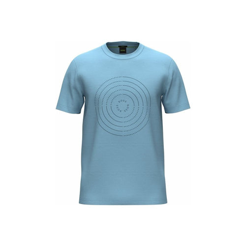 Load image into Gallery viewer, BOSS STRETCH-COTTON T-SHIRT WITH EMBOSSED CIRCULAR ARTWORK AND BRANDING - Yooto
