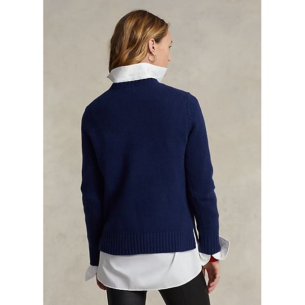 Polo Ralph Lauren Jockey Polo Bear Wool-Cashmere Sweater - Yooto