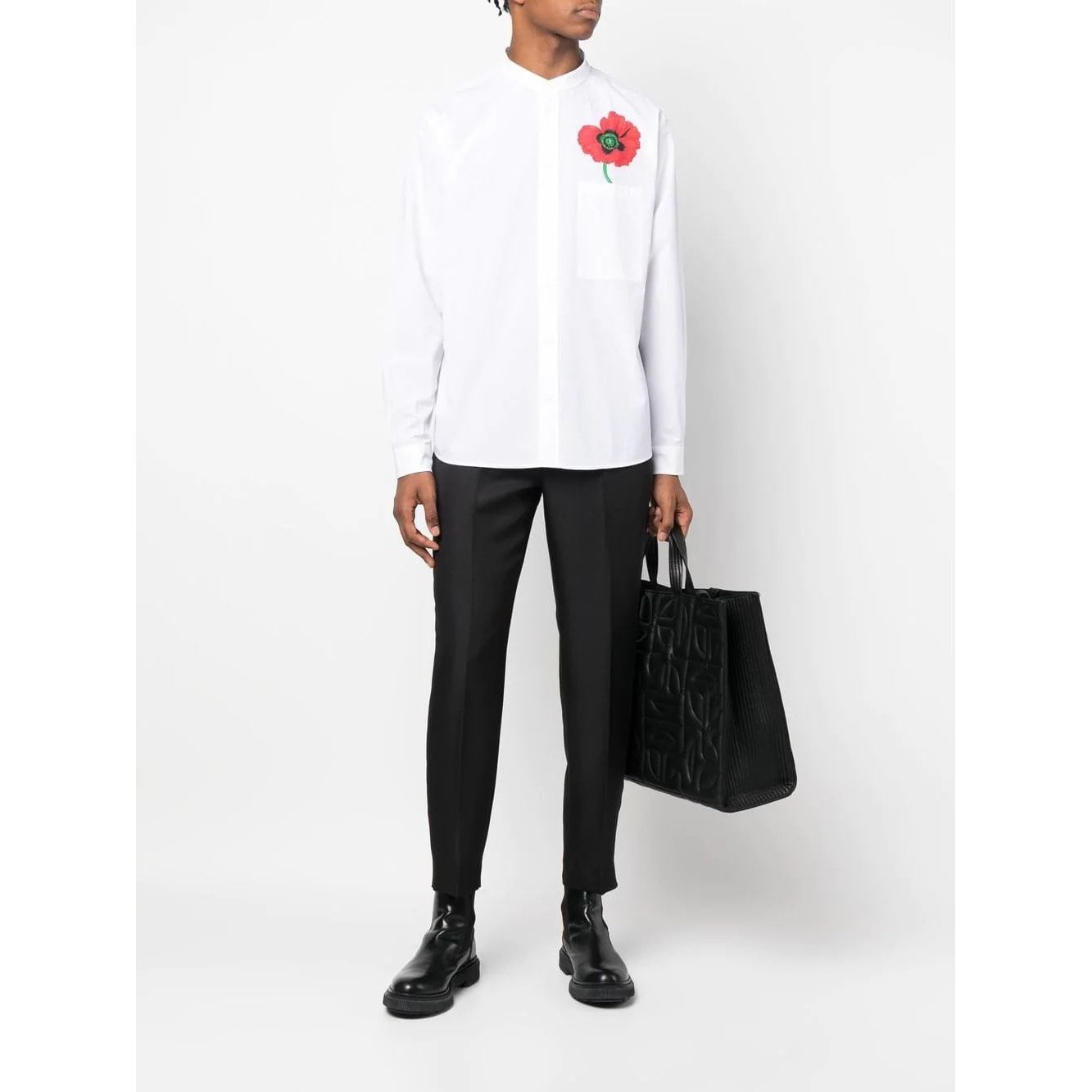 Kenzo cotton tapered crop trousers - Yooto