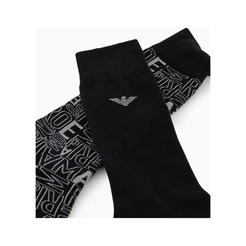 Load image into Gallery viewer, EMPORIO ARMANI TWO-PACK OF SOCKS WITH JACQUARD LOGO - Yooto
