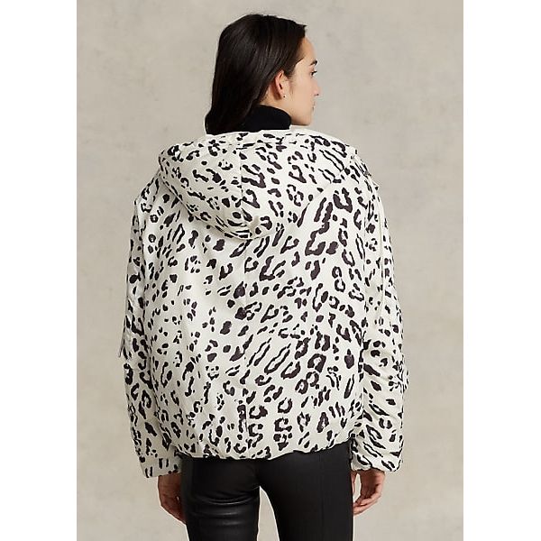 Polo Ralph Lauren Leopard-Print Hooded Down Coat - Yooto