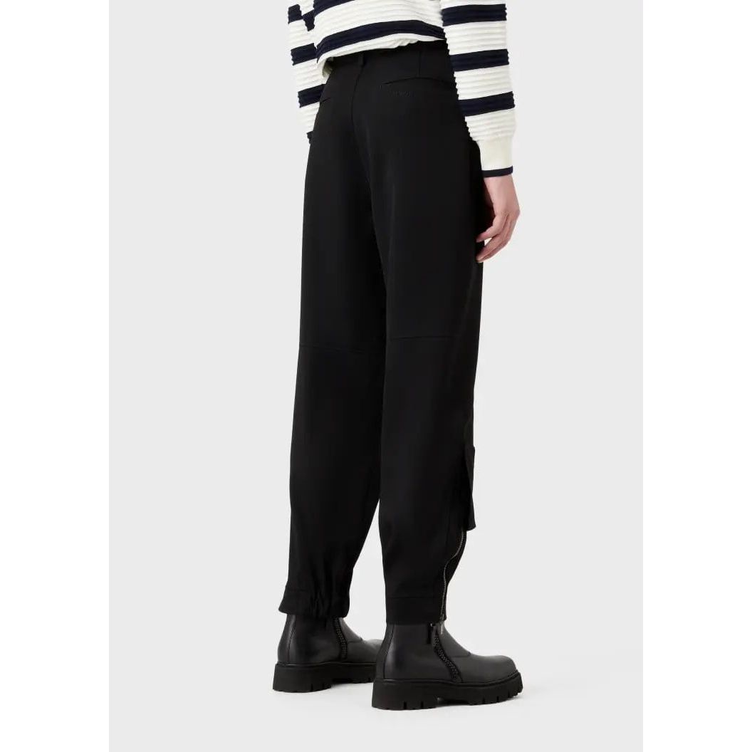 EMPORIO ARMANI ZIP-UP OVERSIZED TRACK PANTS - Yooto