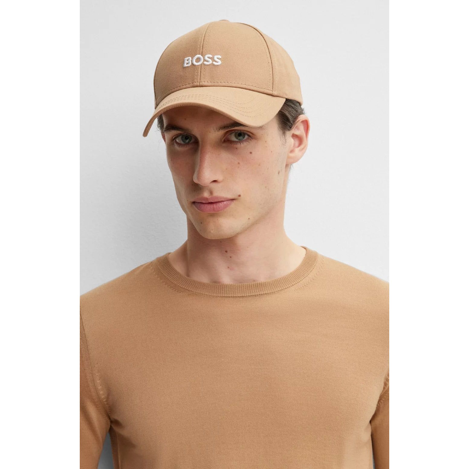 BOSS COTTON-TWILL SIX-PANEL CAP WITH EMBROIDERED LOGO - Yooto