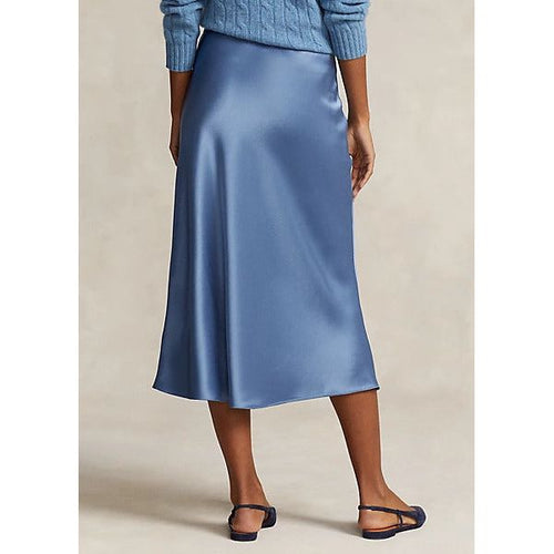 Load image into Gallery viewer, POLO RALPH LAUREN SATIN MIDI SKIRT - Yooto
