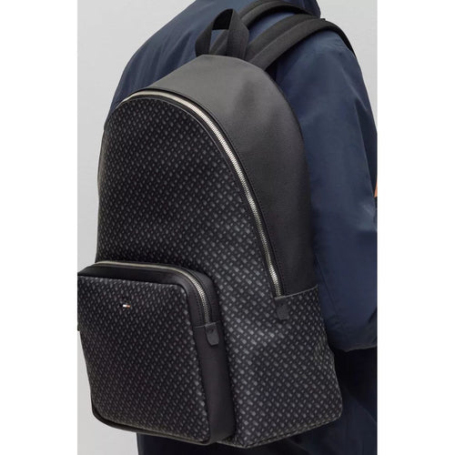 Boss leather backpack online