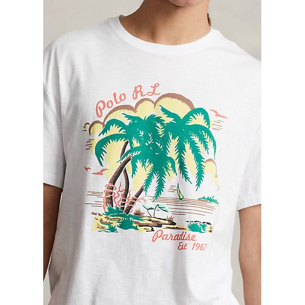 POLO RALPH LAUREN CLASSIC FIT JERSEY GRAPHIC T-SHIRT - Yooto