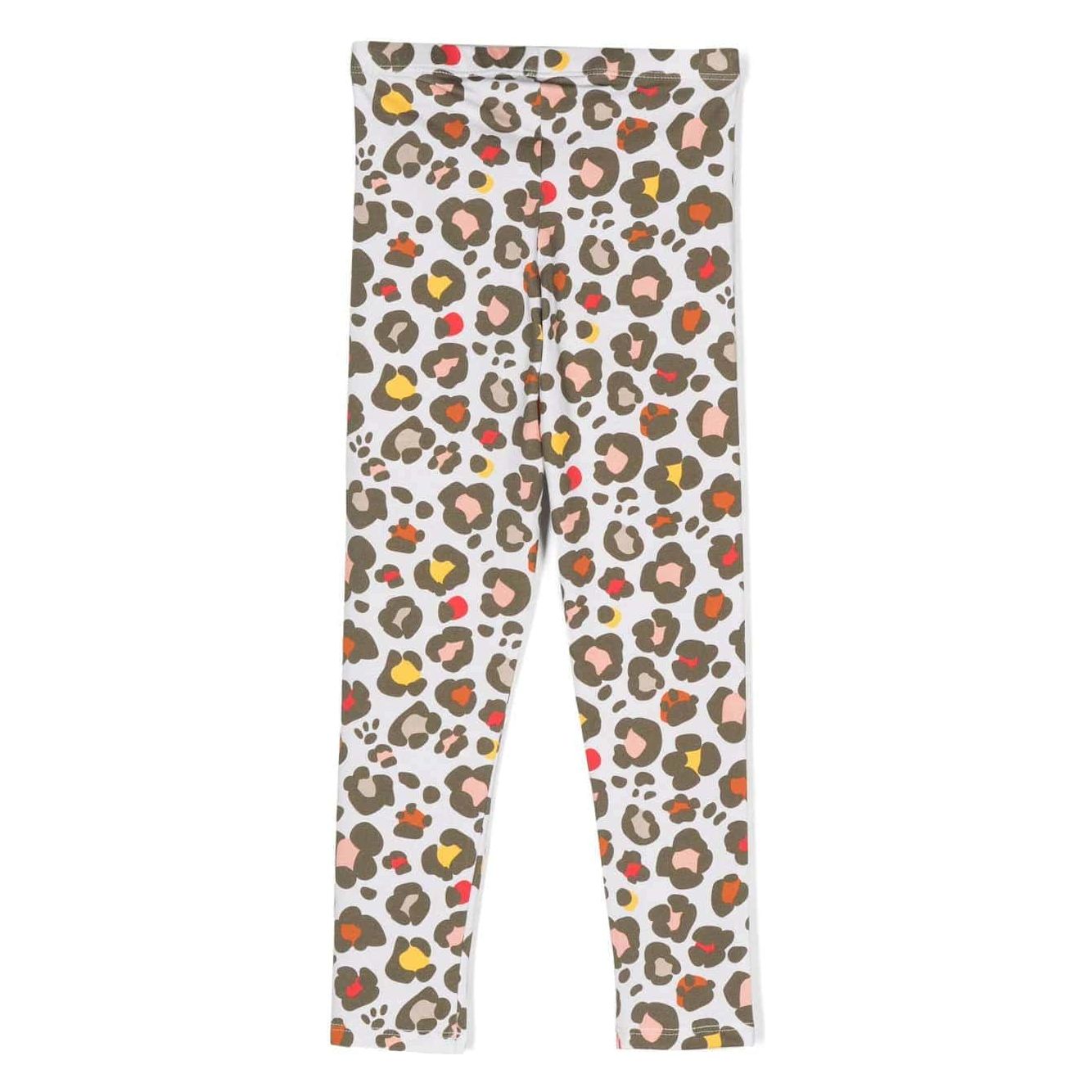 KENZO KIDS LEGGINGS WITH LOGO PATCH AND GRAPHIC PRINT - Yooto