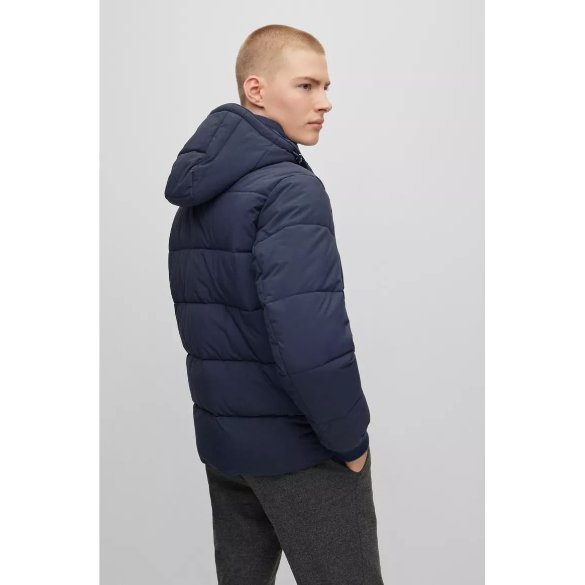 BOSS WATER-REPELLENT PADDED JACKET WITH DETACHABLE HOOD - Yooto