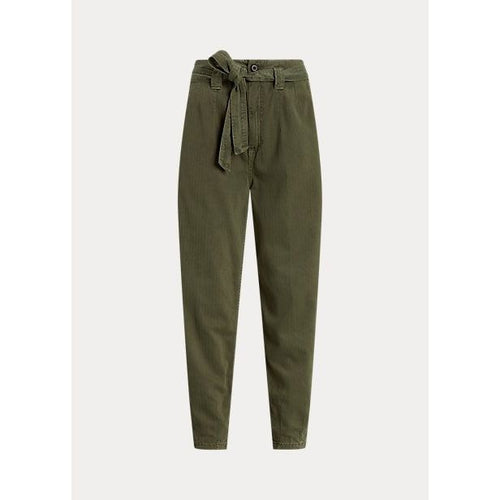 Load image into Gallery viewer, POLO RALPH LAUREN BELTED COTTON TAPERED TROUSER - Yooto
