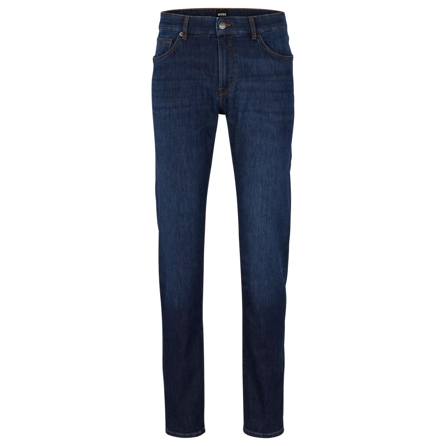 BOSS REGULAR-FIT JEANS IN BLUE LIGHTWEIGHT STRETCH DENIM - Yooto