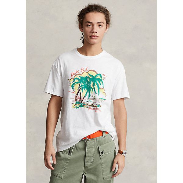 POLO RALPH LAUREN CLASSIC FIT JERSEY GRAPHIC T-SHIRT - Yooto