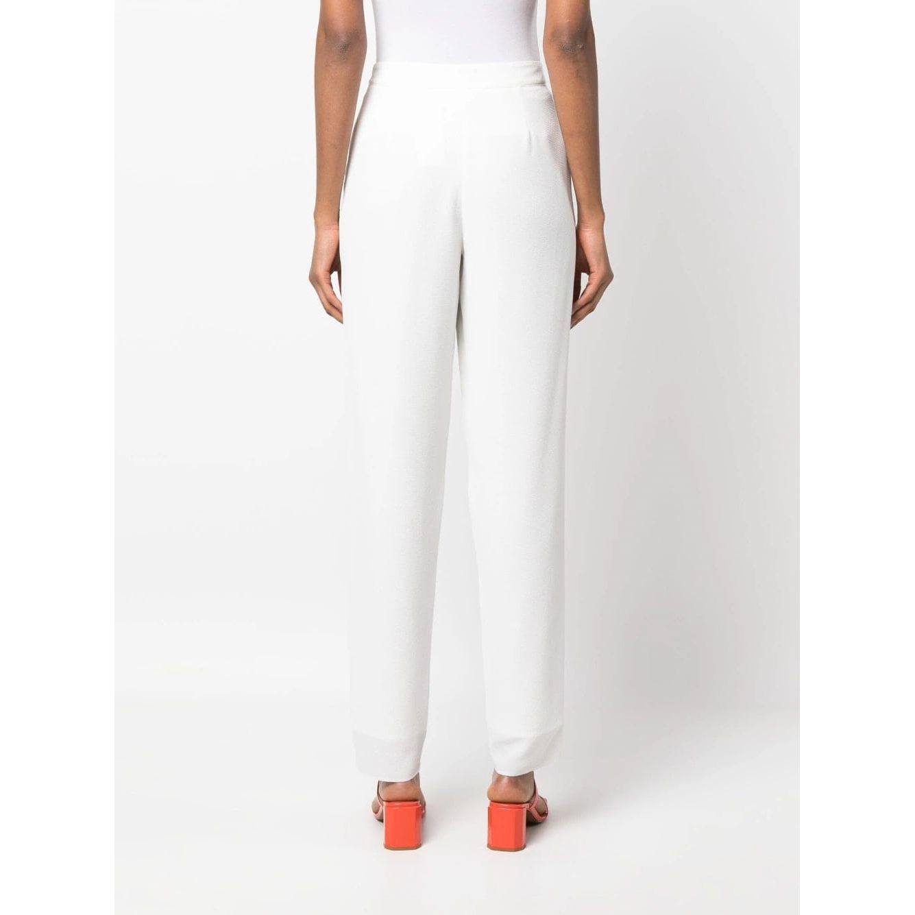 EMPORIO ARMANI HIGH-WAIST TAPERED TROUSERS - Yooto