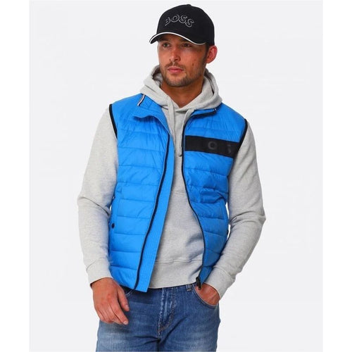 Load image into Gallery viewer, BOSS WATER-REPELLENT PADDED GILET WITH 3D LOGO TAPE - Yooto
