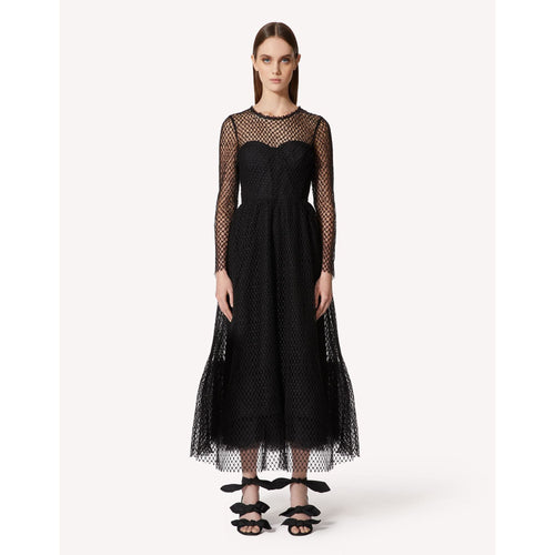 Load image into Gallery viewer, RED VALENTINO MESH MACRAMÉ DRESS - Yooto
