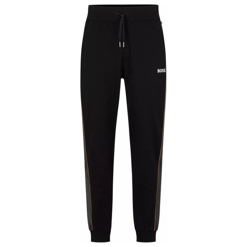 Load image into Gallery viewer, BOSS COTTON-BLEND TRACKSUIT BOTTOMS WITH EMBROIDERED LOGO - Yooto
