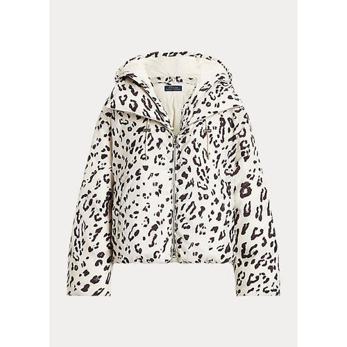 Polo Ralph Lauren Leopard Print Hooded Down Coat Yooto