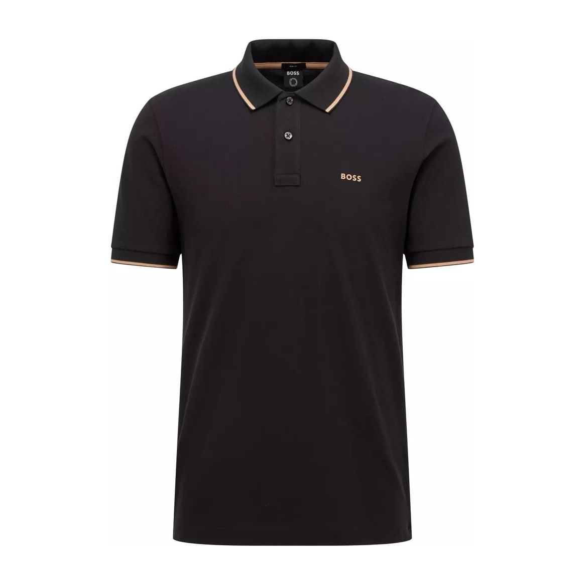 BOSS SLIM-FIT POLO SHIRT WITH UNDER-COLLAR LOGO - Yooto