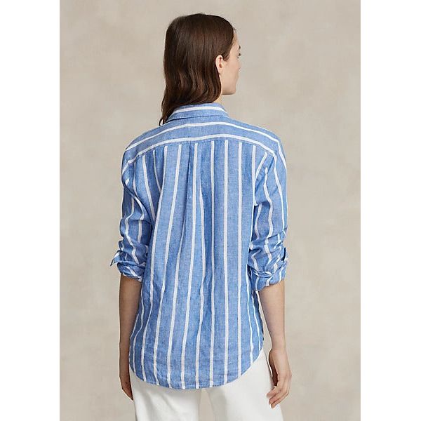 POLO RALPH LAUREN RELAXED FIT STRIPED LINEN SHIRT - Yooto