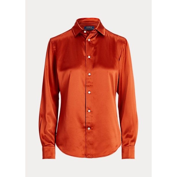 POLO RALPH LAUREN MULBERRY SILK SHIRT - Yooto