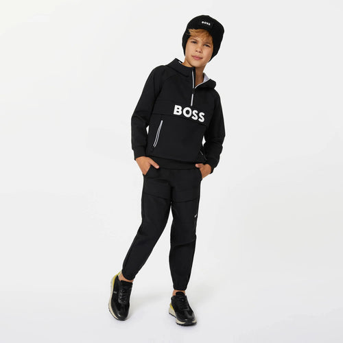 Load image into Gallery viewer, BOSS KIDS LOGO-PRINT TRACK PANTS - Yooto
