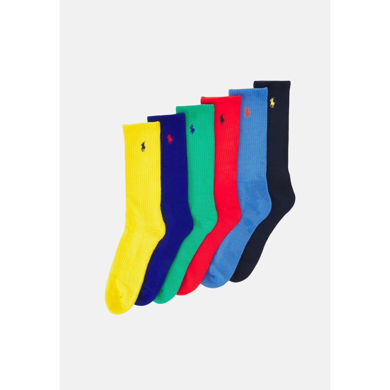 POLO RALPH LAUREN PACK OF 6 PAIRS OF MULTICOLOR SOCKS - Yooto