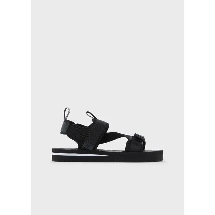 Nylon and fabric sandals with strap - Yooto