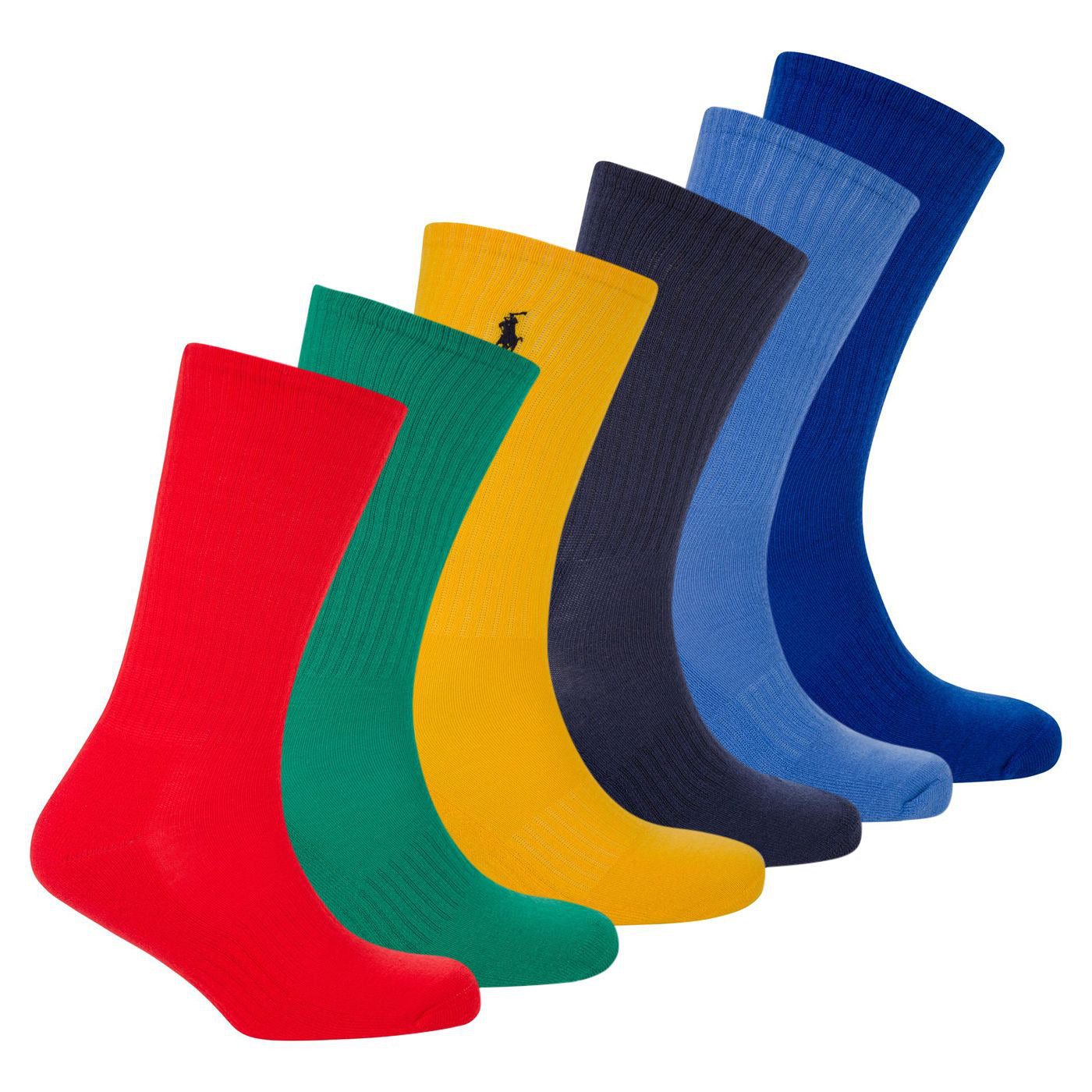 POLO RALPH LAUREN SOCKS BLEND SOLID CLASSIC SPORT 6-PACK - Yooto