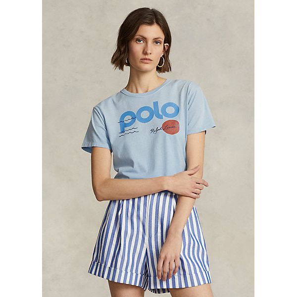 POLO RALPH LAUREN NAUTICAL LOGO GRAPHIC COTTON JERSEY TEE - Yooto