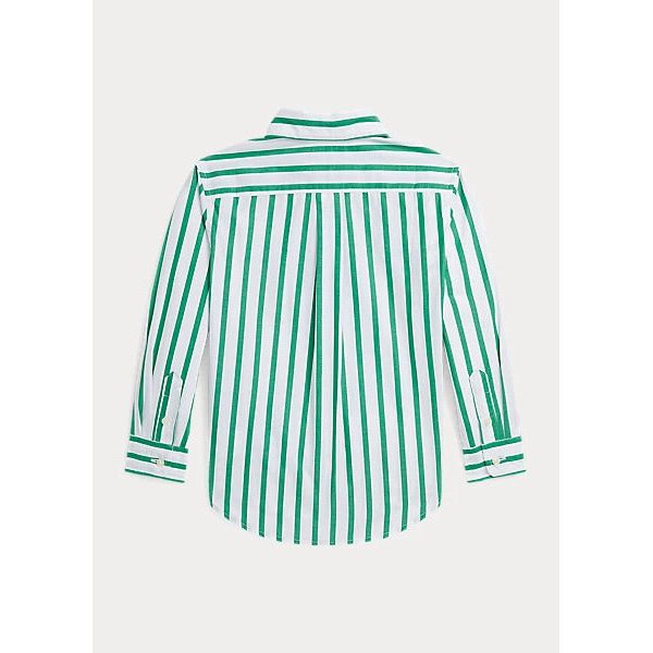 POLO RALPH LAUREN STRIPED COTTON POPLIN SHIRT - Yooto