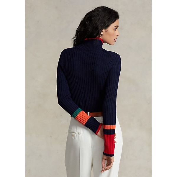 Polo Ralph Lauren Striped Wool Turtleneck - Yooto