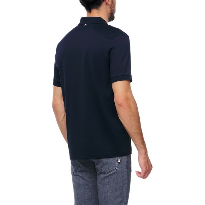 BOSS MERCERISED-COTTON SLIM-FIT POLO SHIRT WITH ZIPPED PLACKET - Yooto