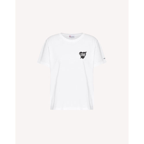 Load image into Gallery viewer, RED VALENTINO LOVE HEART PRINT T-SHIRT - Yooto

