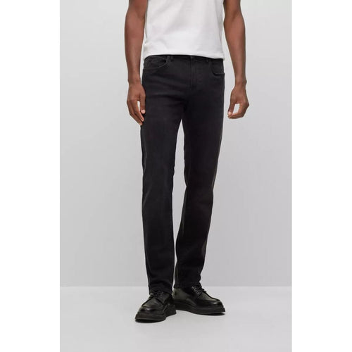 Load image into Gallery viewer, BOSS SLIM-FIT JEANS IN BLACK-BLACK SUPREME-MOVEMENT DENIM - Yooto
