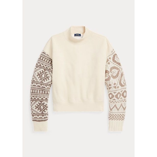 POLO RALPH LAUREN HYBRID MOCKNECK PULLOVER - Yooto