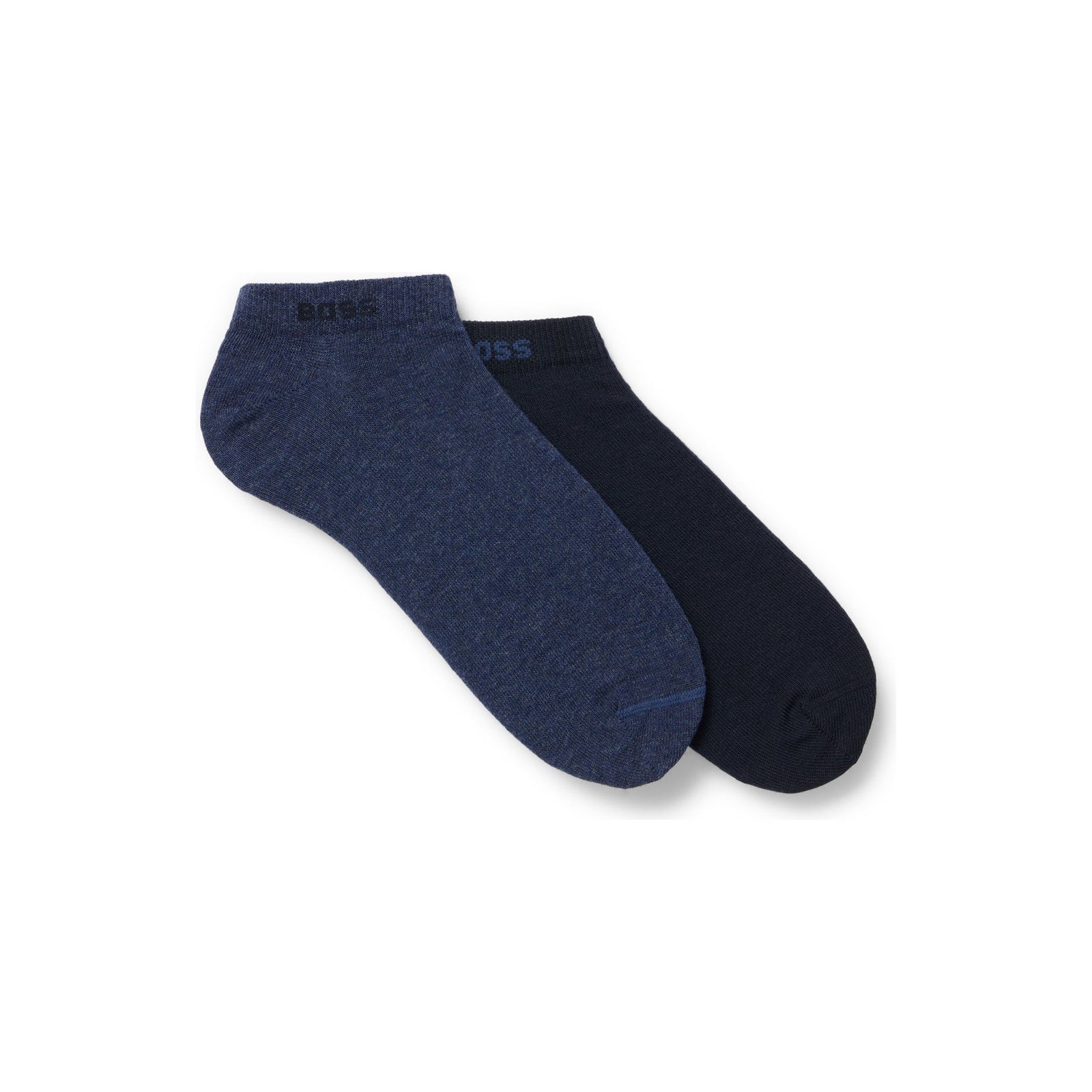 BOSS TWO-PACK OF ANKLE SOCKS IN A COTTON BLEND - Yooto