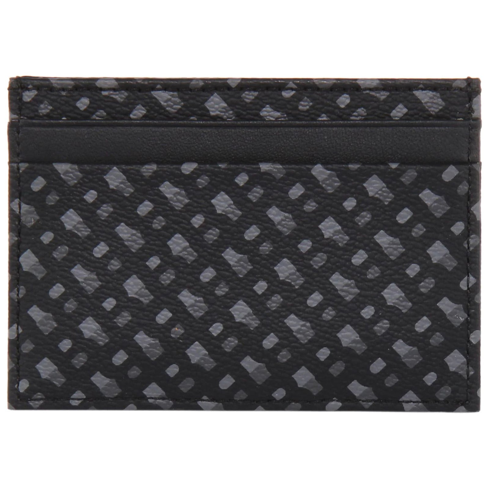 BOSS MONOGRAM-PRINT CARD HOLDER IN COATED ITALIAN FABRIC - Yooto