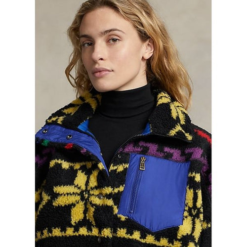 Load image into Gallery viewer, POLO RALPH LAUREN GEO-MOTIF RIPSTOP-TRIM HIGH-PILE JACKET - Yooto
