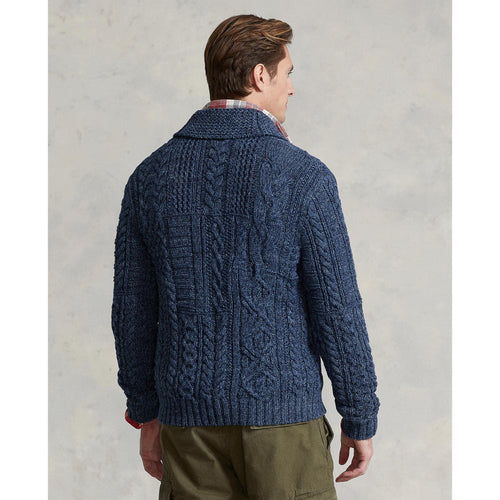 Load image into Gallery viewer, Aran-Knit Flag Sweater - Yooto
