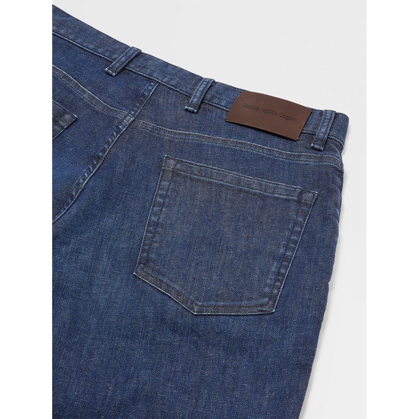 Light Blue 3-ply Cotton 5-Pocket Jeans - Yooto