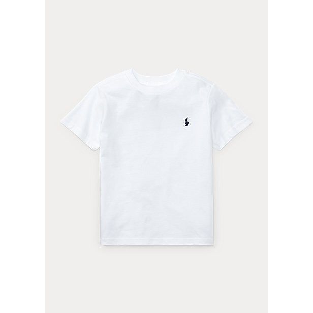 POLO RALPH LAUREN COTTON JERSEY CREWNECK T-SHIRT - Yooto