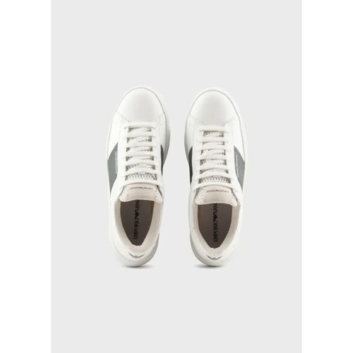 Load image into Gallery viewer, EMPORIO ARMANI COLOR-BLOCK LEATHER SNEAKERS - Yooto
